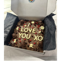 Brownie Slab - I Love You Cake Hamper