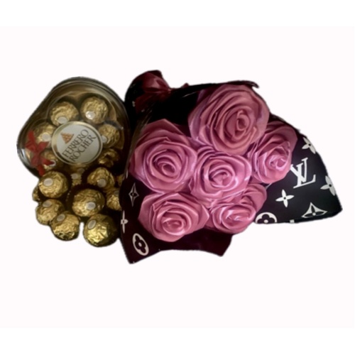 Petals & Chocolate Delight Gift Arrangement